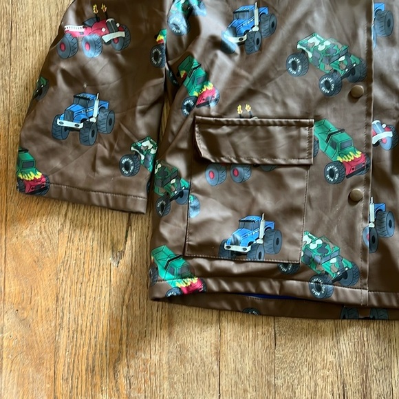 Foxfire for Kids Little Boys Monster Truck Raincoat - Picture 3 of 7